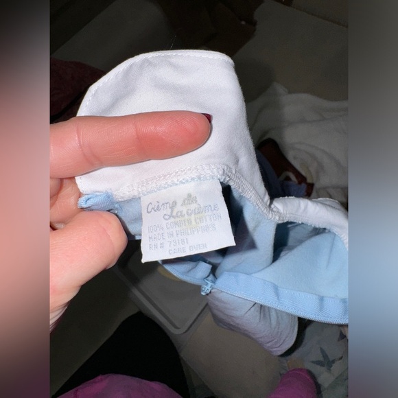 Vintage 1990s coverall Bunny Footies Romper baby boy Crème de la Collar easter - Picture 5 of 7